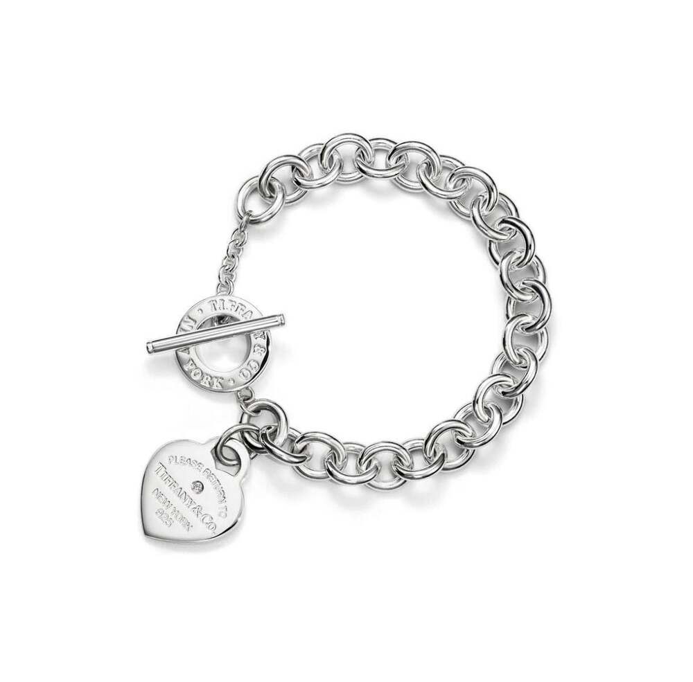 Tiffany & Co. Return to Tiffany Heart Tag Toggle Bracelet Sterling Silver